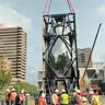 Monumental “Cloud Column” sculpture similar to Chicago's “Bean” now at MFAH—ABC13, March 27, 2018