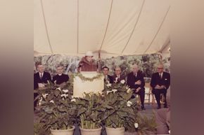 bayou bend 50th anniversary blog post - ima hogg at dedication ceremony