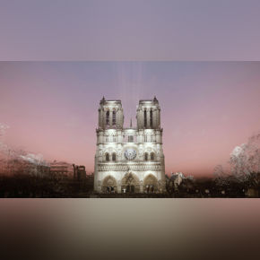 Digital Rendering Of Notre Dame Cathedral