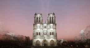 Digital Rendering Of Notre Dame Cathedral