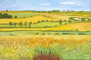 David Hockney, Woldgate Vista, 27 July 2005, oil on canvas