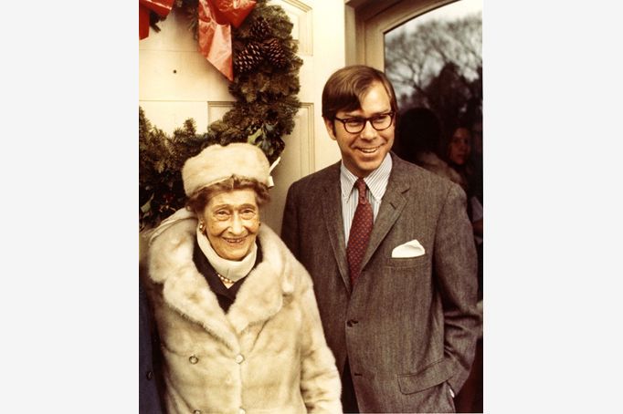 Ima Hogg with author David Warren