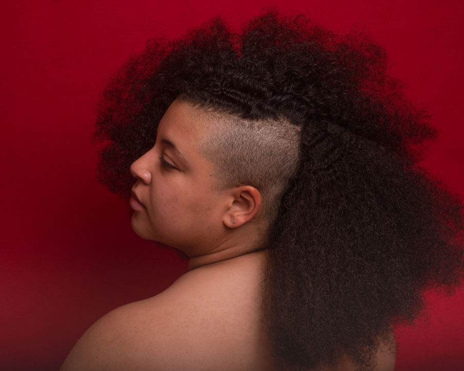 Jamie Robertson "Self-Portrait with Undercut and Hair Fro’d Out I"