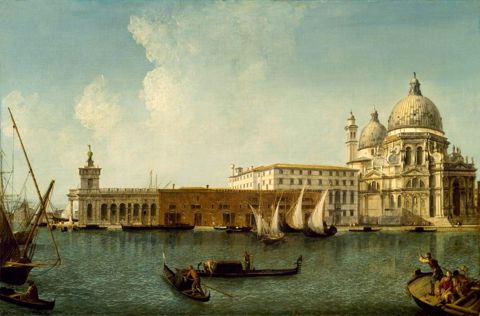 Marieschi- View of the Dogana and Santa Maria della Salute