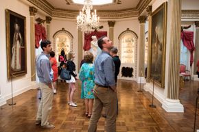 Rienzi Twilight Tour / event / people in ballroom, galleries