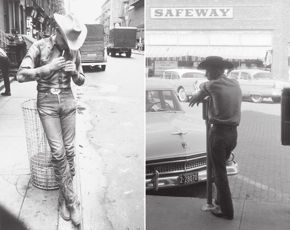 Robert Frank, Rodeo, New York City / Todd Webb, Cowboy, Lexington, NE