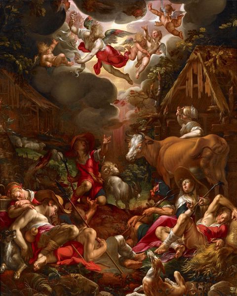 Wtewael - Annunciation to the Shepherds